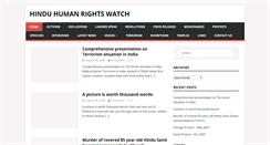 Desktop Screenshot of hinduhumanrightswatch.org