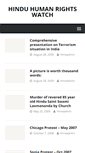 Mobile Screenshot of hinduhumanrightswatch.org