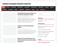 Tablet Screenshot of hinduhumanrightswatch.org